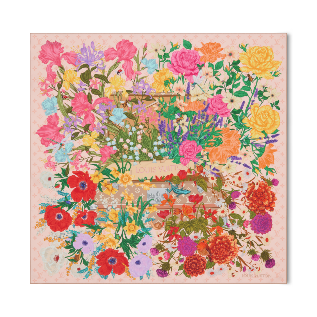 LV En Fleurs Square 90 S00 - Women - Accessories | LOUIS VUITTON ®